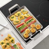 쿡에버 스테인리스 통 3중 IH 직사각팬 31.7cm