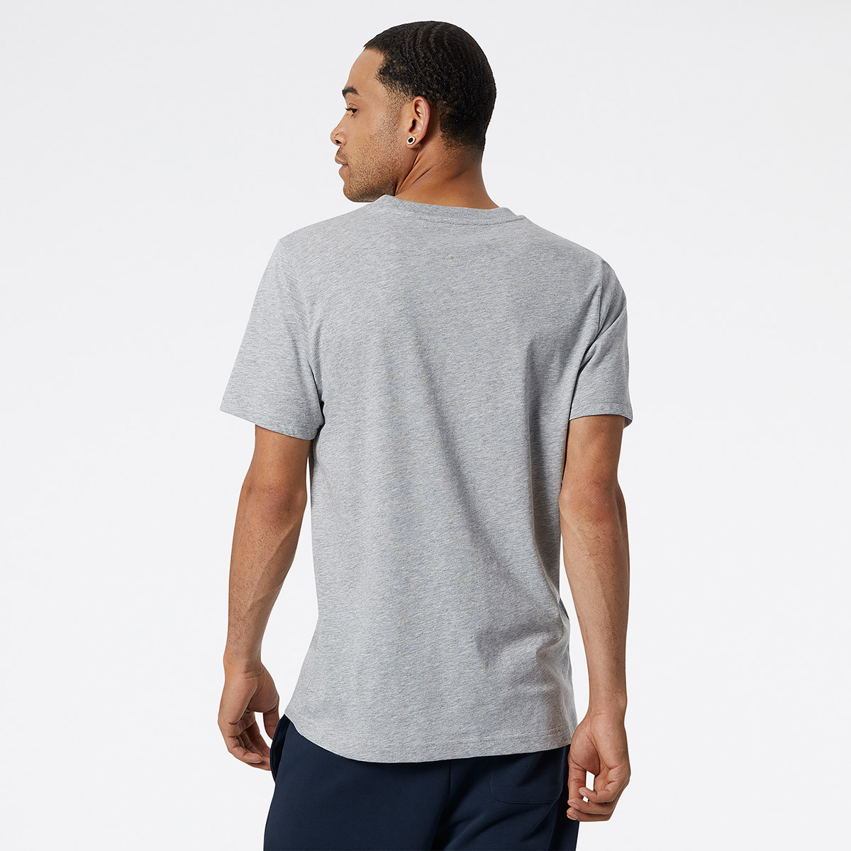 뉴발란스 남성 반소매 티셔츠 - 그레이, XL