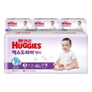 하기스 맥스드라이 팬티형  3단계  184개