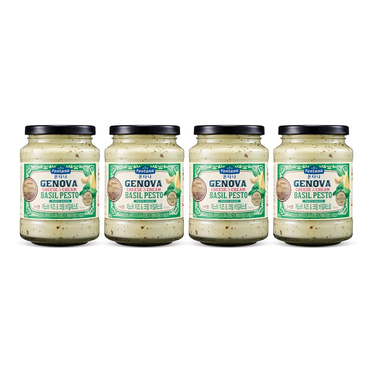 폰타나 투움바 크림 & 바질 페스토 파스타 소스 430g x 4