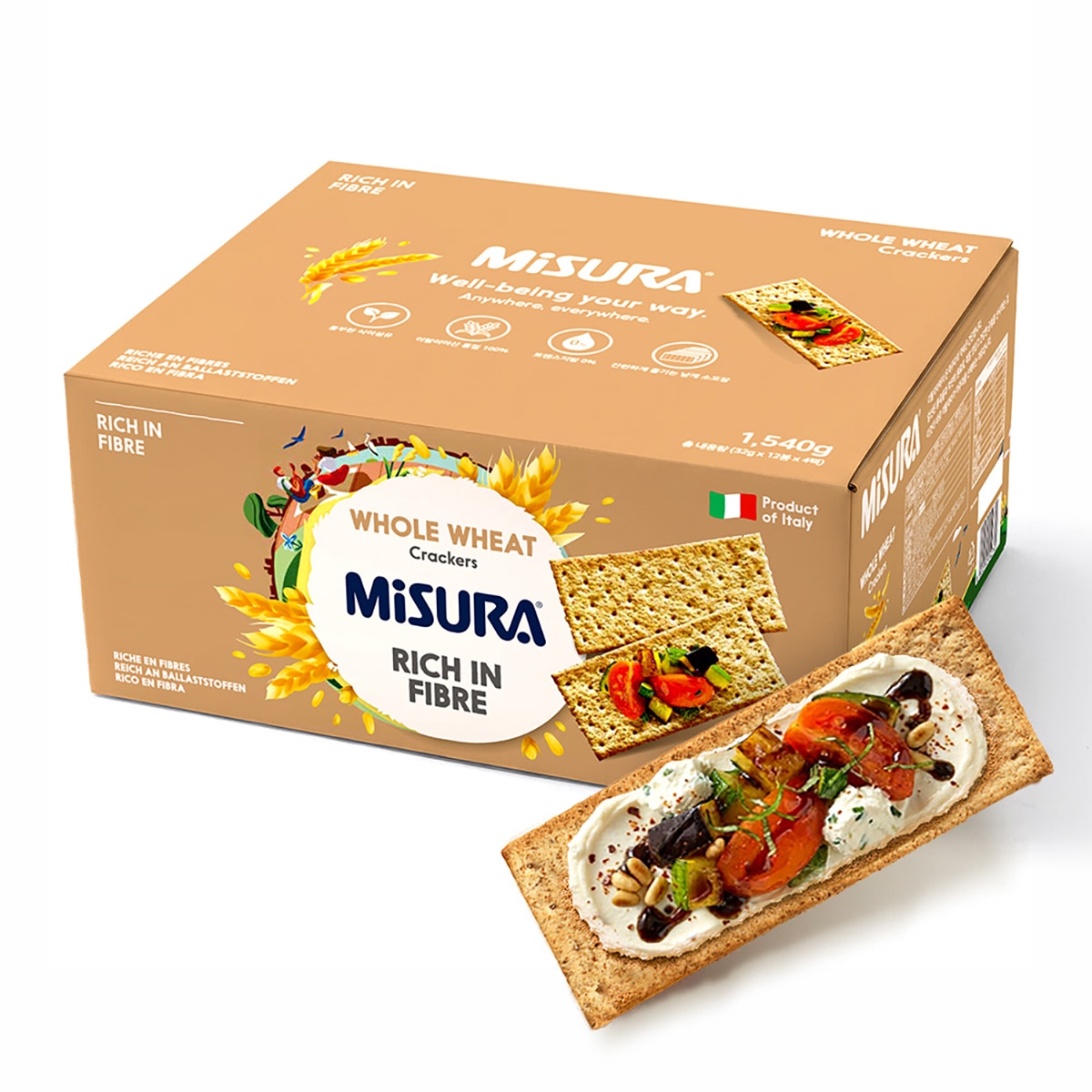 미주라 통밀 크래커 1,540g 미주라 통밀 크래커 1,540g