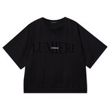 코데즈 컴바인 여성 루즈핏 티셔츠 - 블랙, M