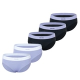 스킨온 여성 스포티 팬티 5매 - 페리윙클/보이드블랙, S