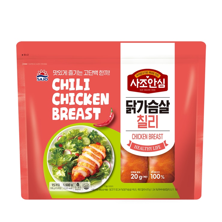 사조안심 닭가슴살 칠리페퍼 1.5kg 사조안심 닭가슴살 칠리페퍼 1.5kg