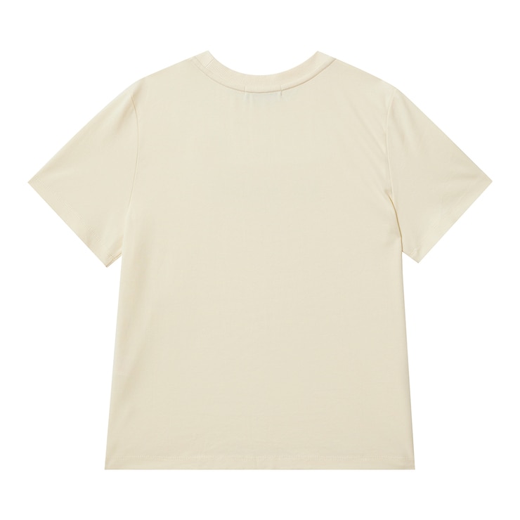 코데즈컴바인 여성 반소매 티셔츠 - 크림, L