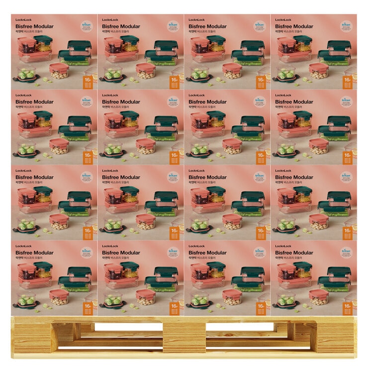 Lock&Lock Bisfree Modular Food Storage 16P x 112 680790