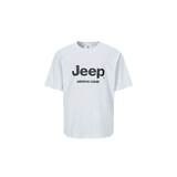 Jeep 키즈 반소매 로고 티셔츠 - 라이트그레이(빅), 130