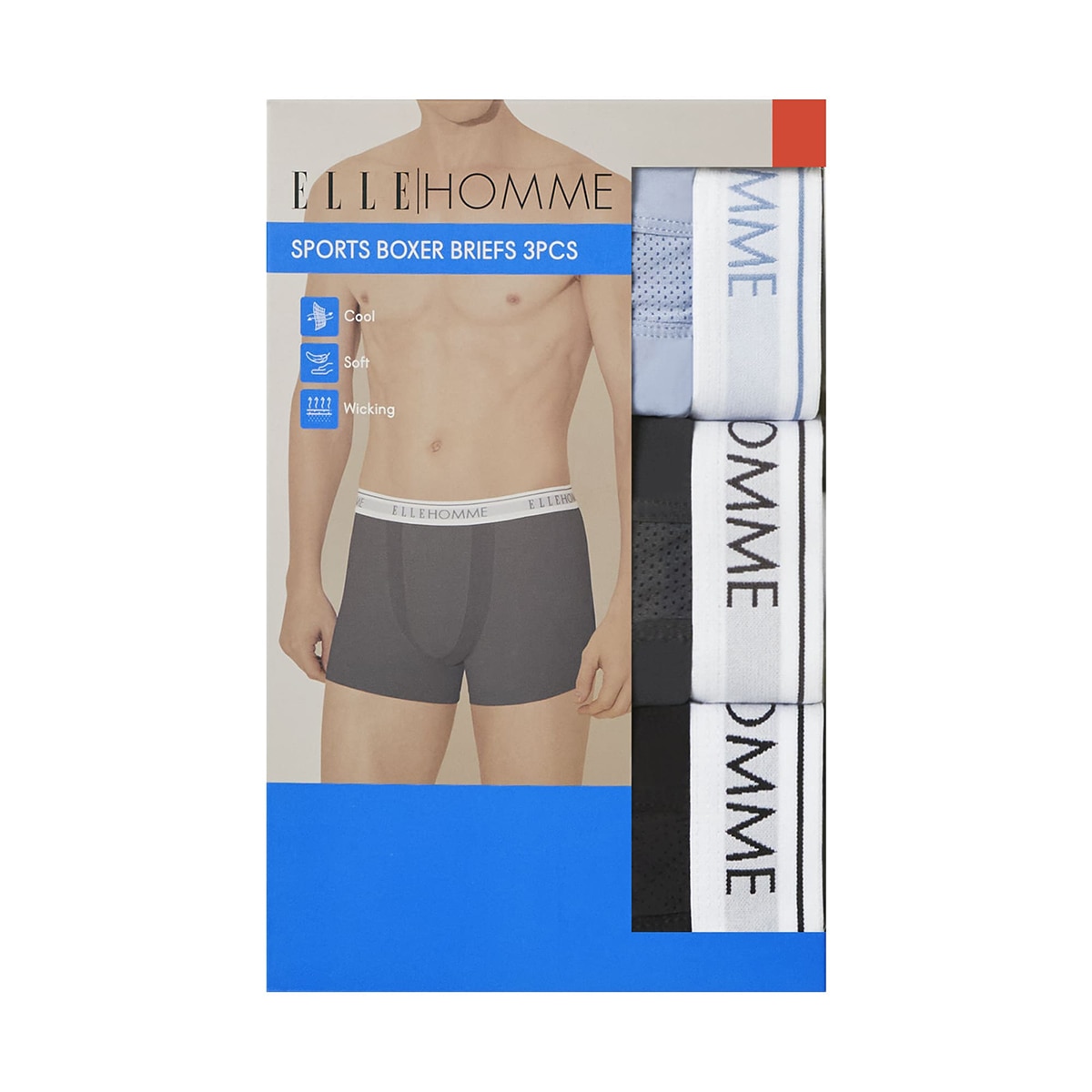 엘르 남성 스포츠 브리프 3 매