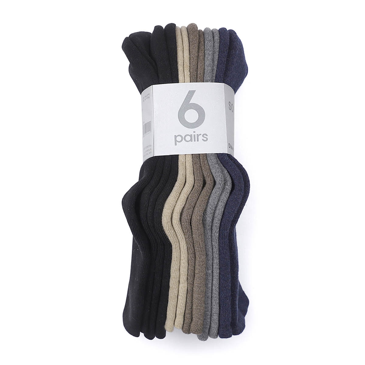 싹스탑 성인 무압박 양말 6족 - 남성