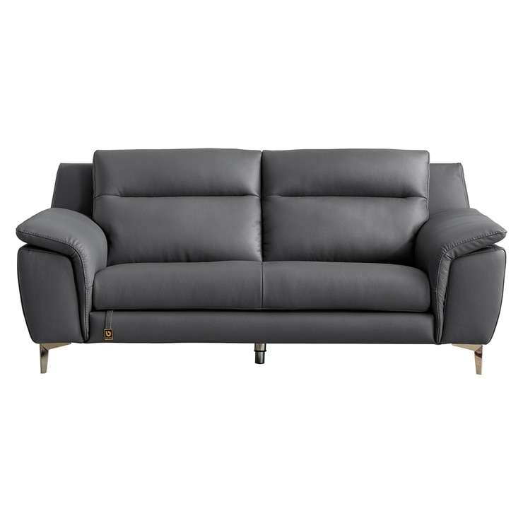 다우닝 몬트 전체 천연가죽 3인 소파