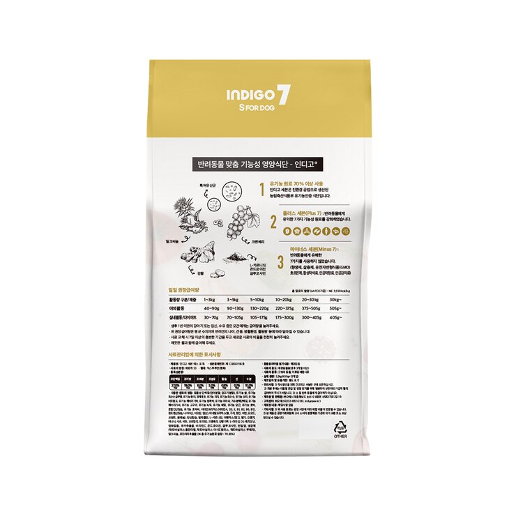 인디고 세븐 반려견 사료 5.2kg - 연어 & 닭고기 (S)