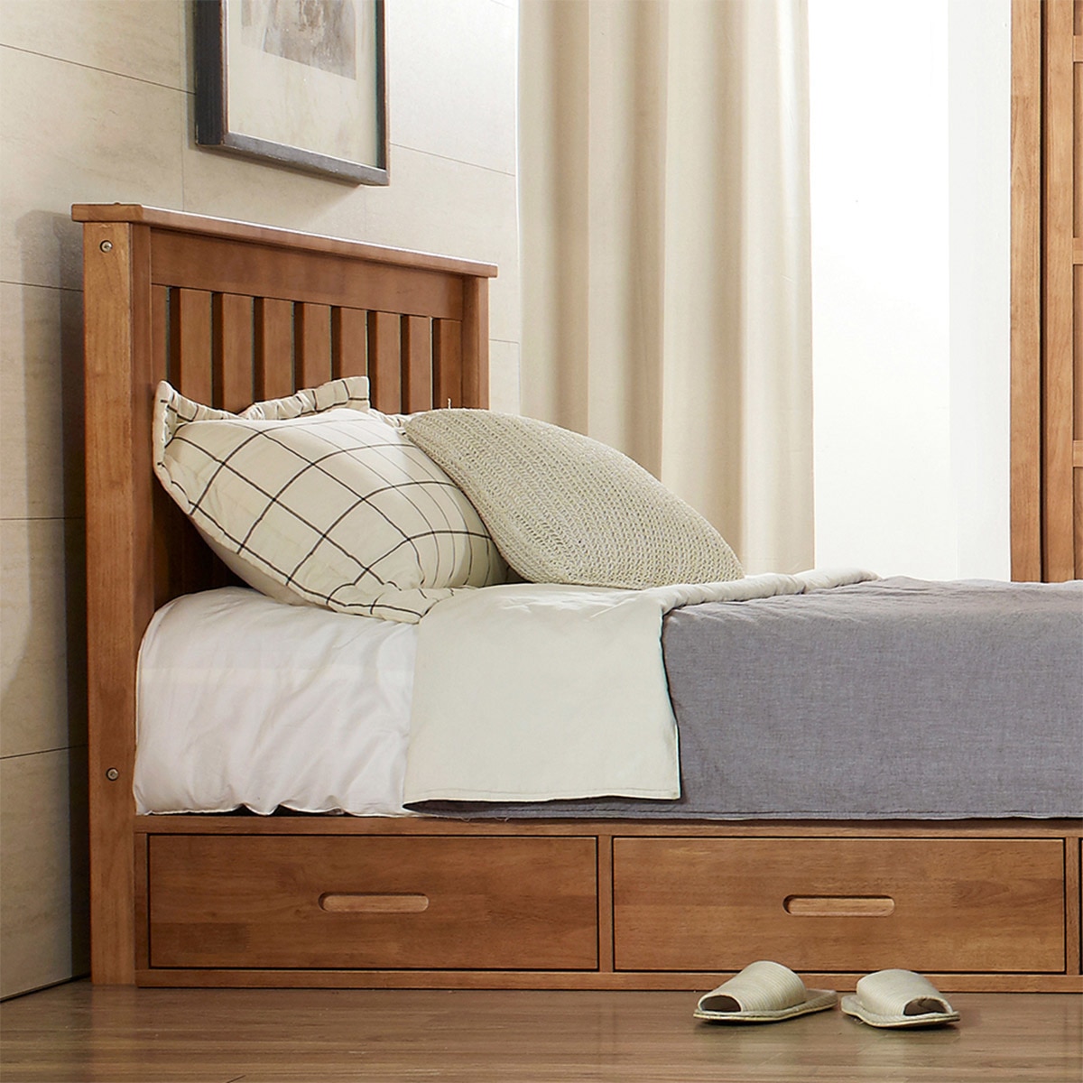 핀란디아 프렌드 서랍형 침대 프레임퀸 Costco 코리아