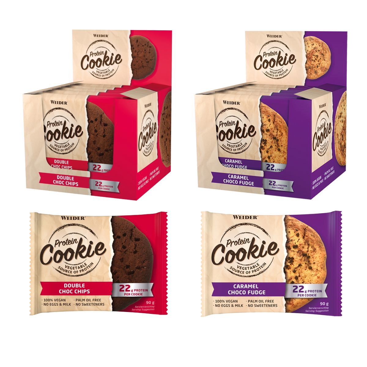 Weider Protein Cookies 90g x 12