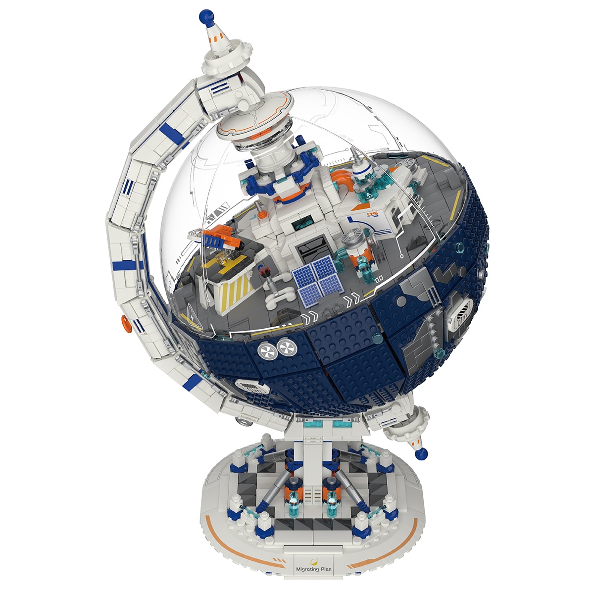 우주 행성 기지 브릭 세트