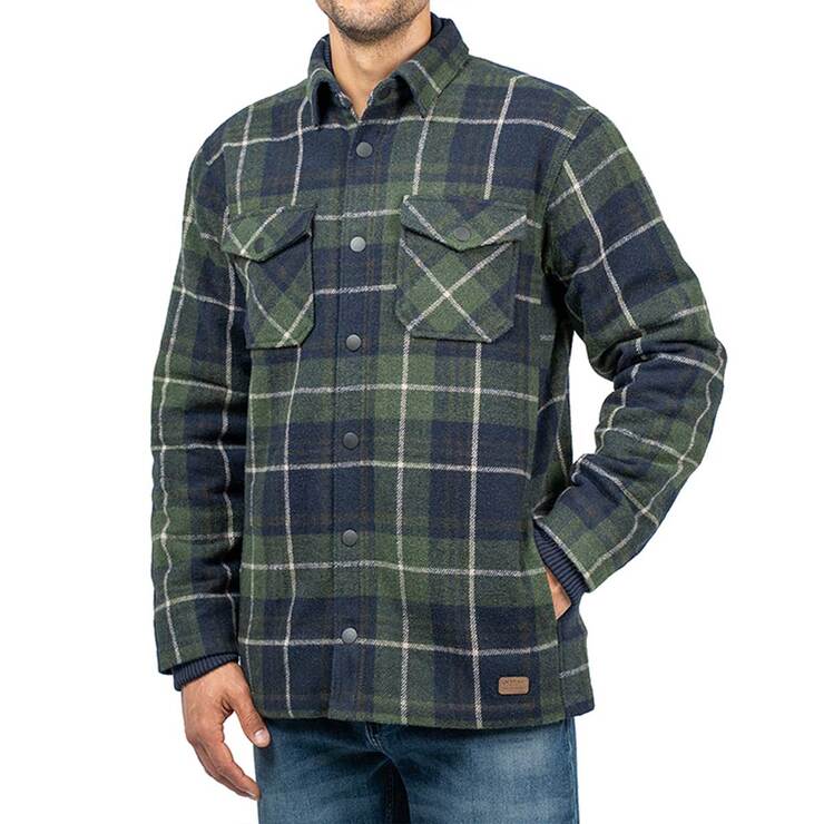 Jachs Men's Wool Blended Shirts Jacket - Green Jachs Men's Wool Blended Shirts Jacket - Green