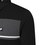 휠라 골프 남성 긴팔 폴로티 - 블랙