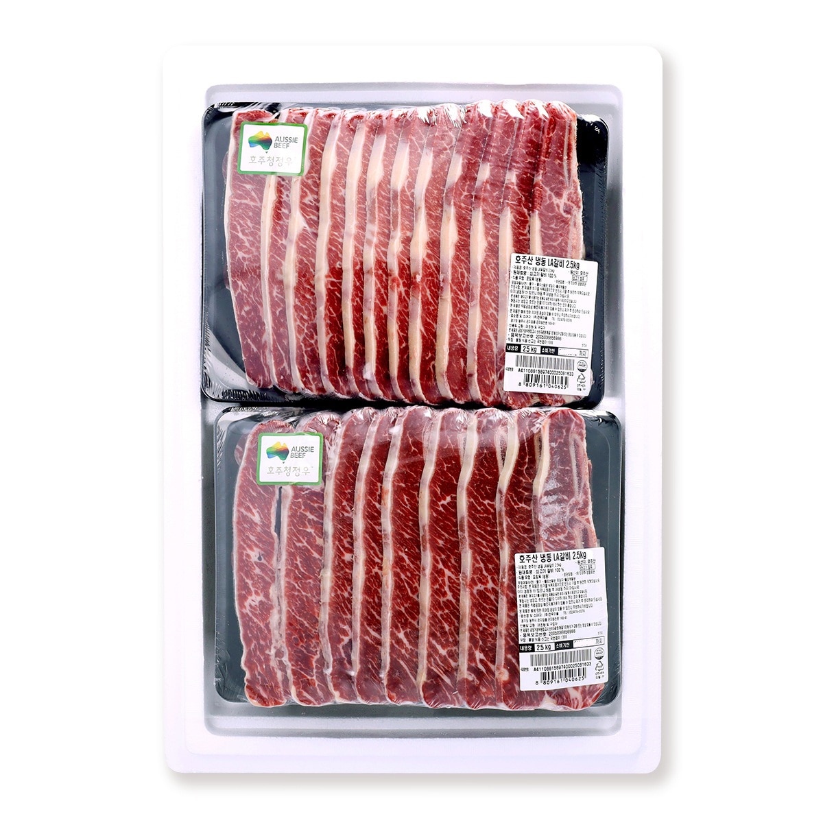 호주산 냉동 LA갈비 2.5kg x 2팩 호주산 냉동 LA갈비 2.5kg x 2팩