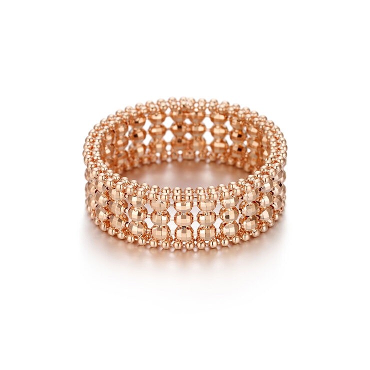 Lond 18K Pink Gold Ring Miracle Ball 684540