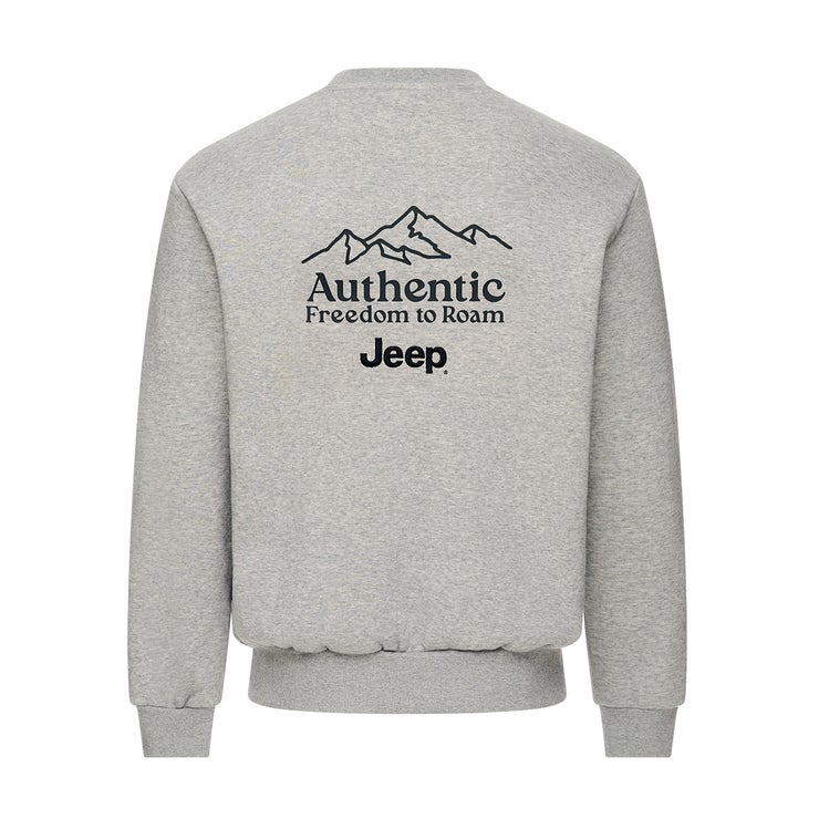Jeep 남성 긴소매 플리스 크루넥 Jeep 남성 긴소매 플리스 크루넥