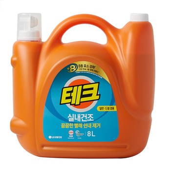테크 실내건조 액체세제 8L