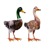 메탈 오리 장식 2PK