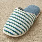 April At Home 플란넬 극세사 담요 슬리퍼 선물세트 - 레테(그린스트라이프) April At Home 플란넬 극세사 담요 슬리퍼 선물세트 - 레테(그린스트라이프)