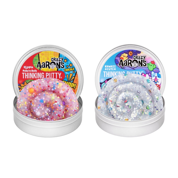 크레이지 아론 퍼티 90g 2개 세트 - 포크 앤 닷츠 / 카와이 큐트