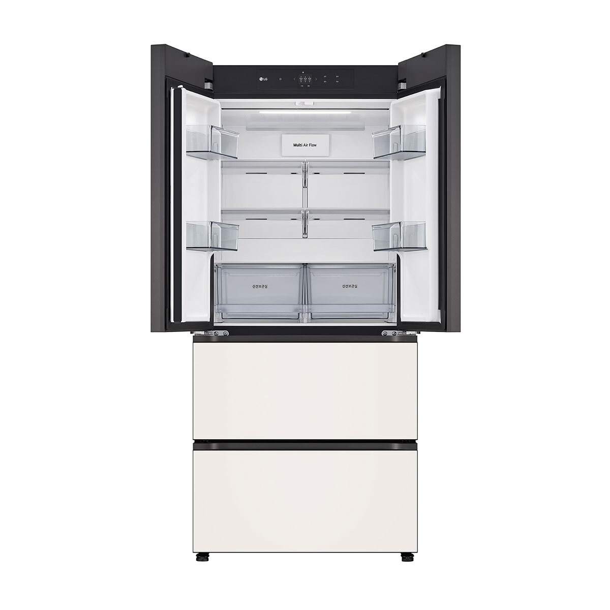 엘지 오브제김치톡톡 FIT & MAX 480L - 글라스베이지