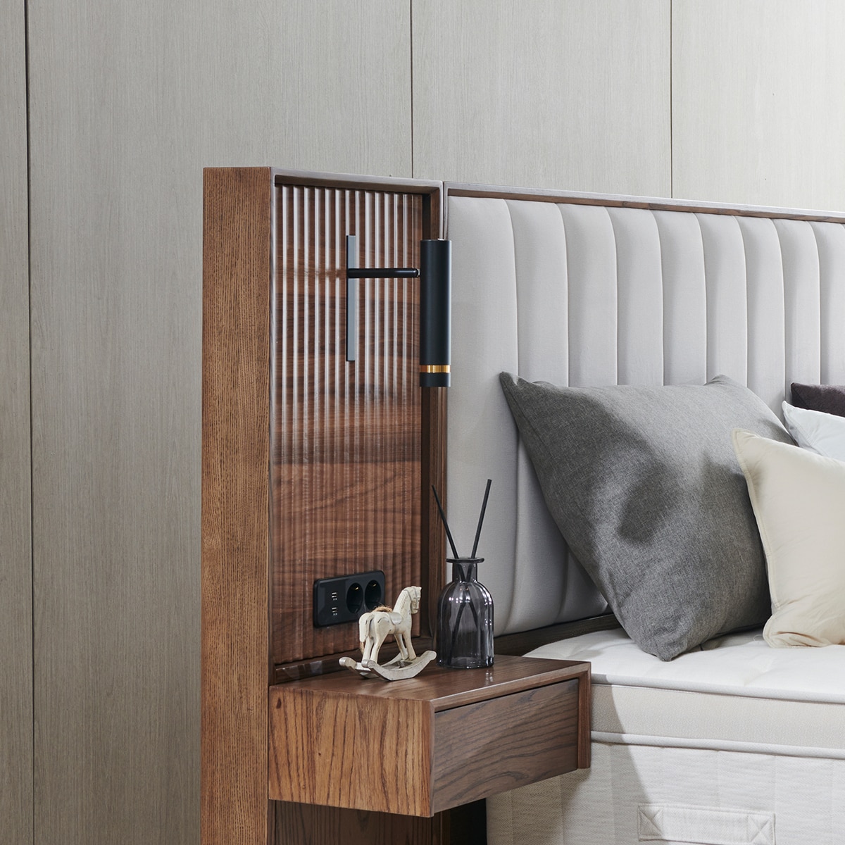 라클라우드 시에스타 패브릭원목 침대프레임 - 슈퍼싱글, 내추럴 브라운 라클라우드 시에스타 패브릭원목 침대프레임 - 슈퍼싱글, 내추럴 브라운