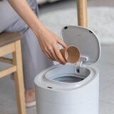 다룸 젤리빈 전동 센서 쓰레기통 15L - 에쉬 그레이
