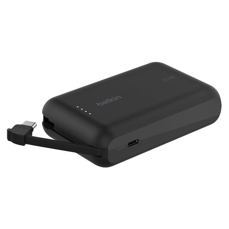 벨킨 C 타입 케이블 일체형 20W 10000mAh 보조배터리 - 블랙 벨킨 C 타입 케이블 일체형 20W 10000mAh 보조배터리 - 블랙