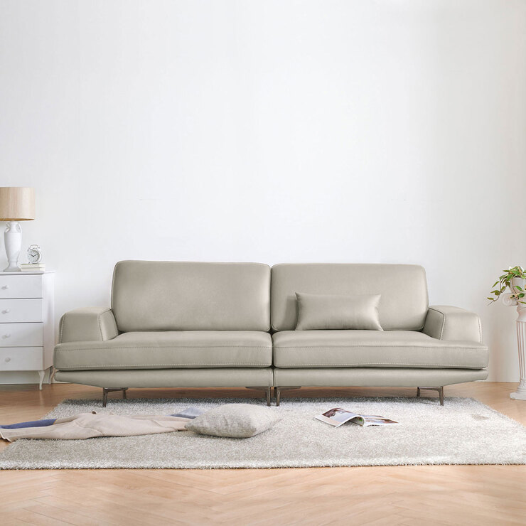 사트바 포지타노 이태리 통가죽 3인 소파