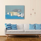 지클레 그림 액자 (80 x 60cm 또는 60 x 80cm) - 니콜라스 드 스탈, 청색 구성