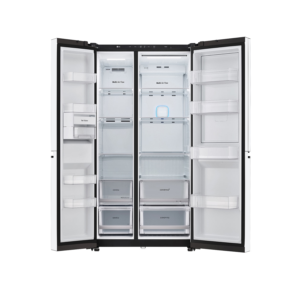 엘지 오브제 AI 매직스페이스 양문형 832L,화이트