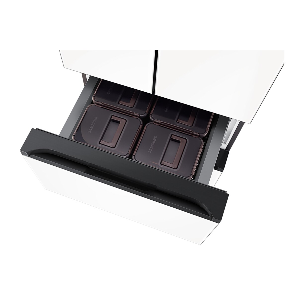 삼성 비스포크 AI 김치플러스 4도어 490L, 새틴화이트