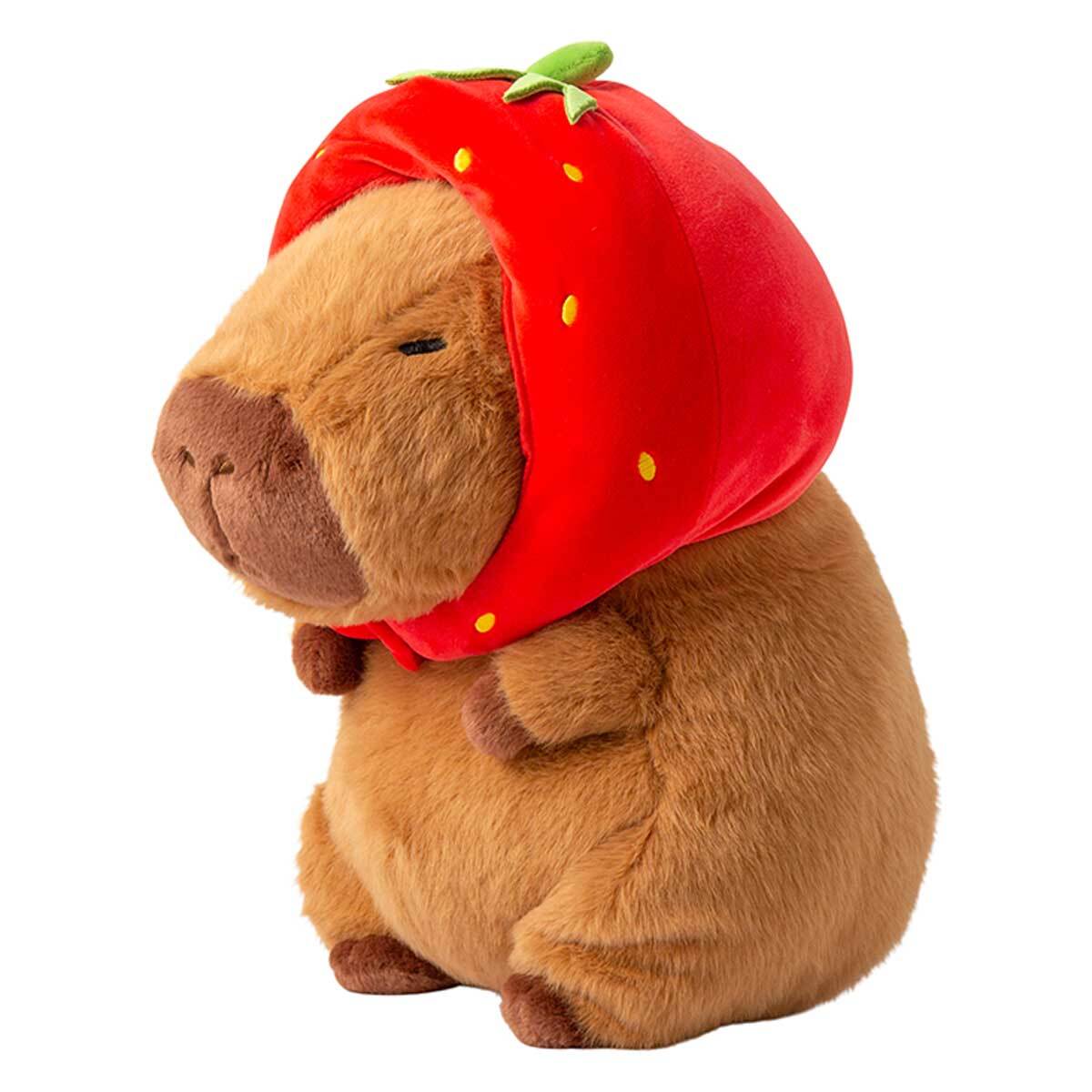 카피바라 딸기모자 인형 33cm