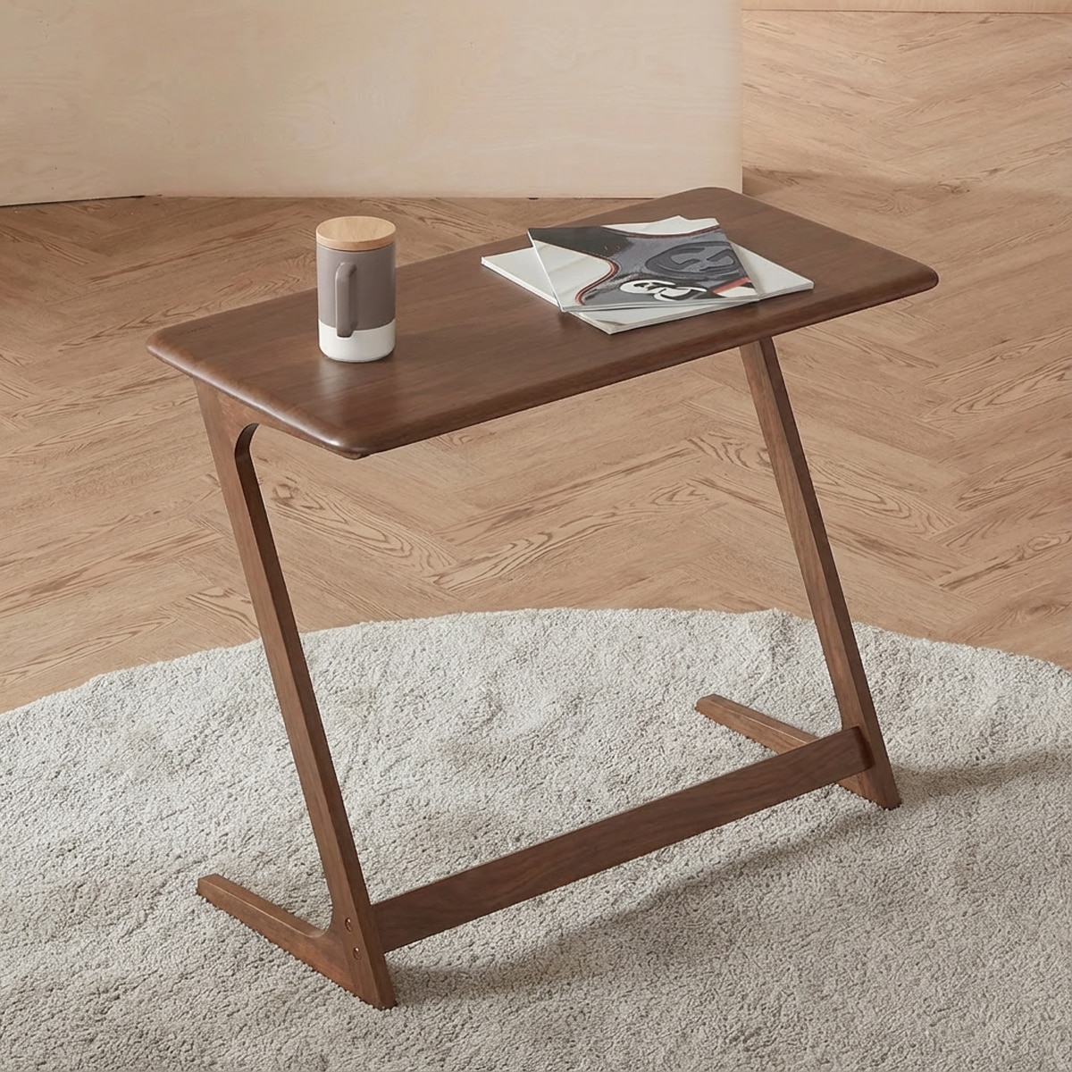 핀란디아 베네 이동식 테이블 - 월넛