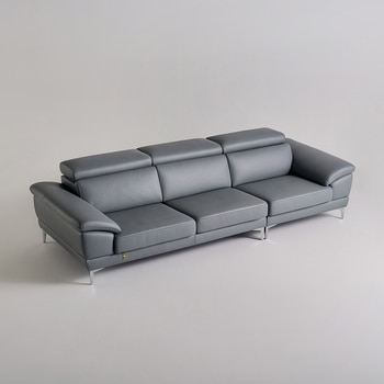 다우닝 마티에 헤드레스트 전체천연가죽 소파 4인