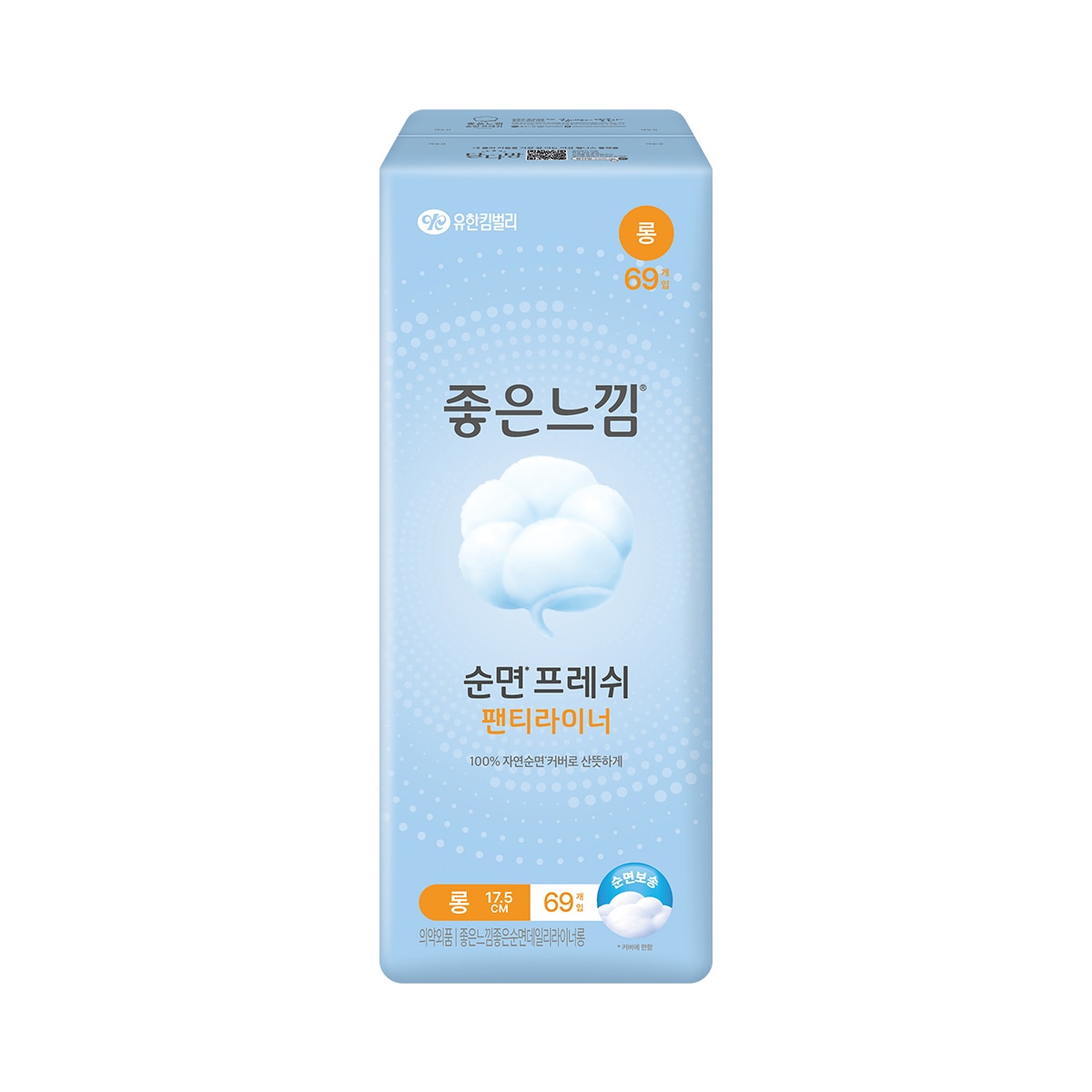 좋은느낌 좋은순면프레시 라이너 69개 x 4팩 - 롱