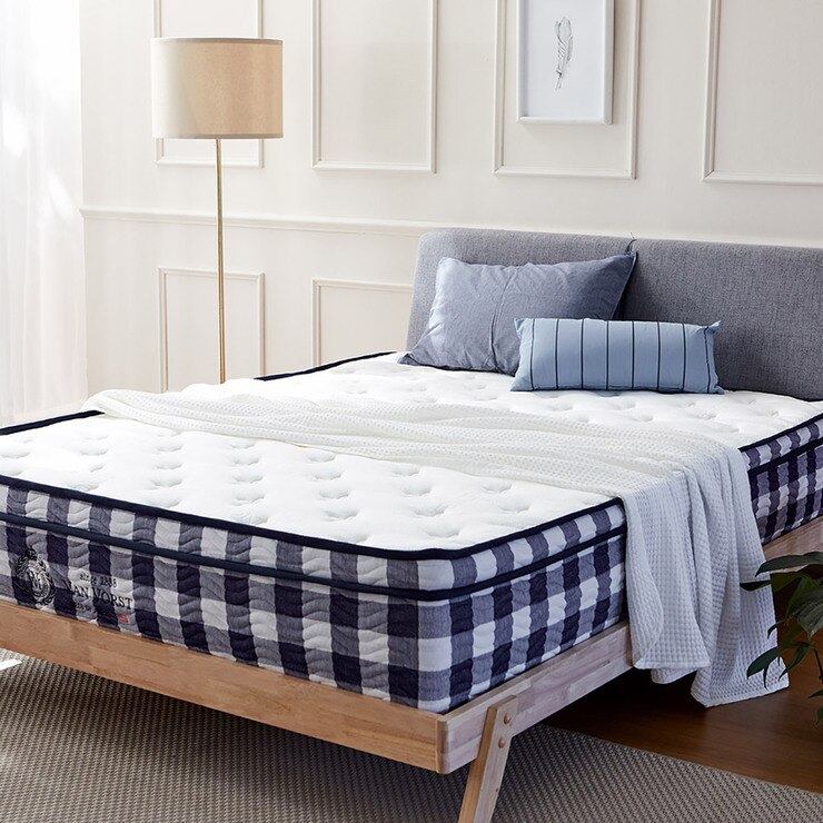 리비니아 필로우탑 롤팩 매트리스 킹 - 네이비