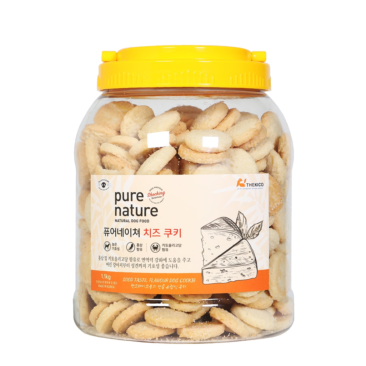 퓨어네이처 반려견용 치즈쿠키 1.1kg x 2