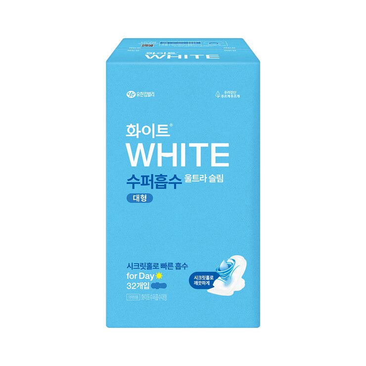 화이트 수퍼흡수 대형 32개 x 4팩