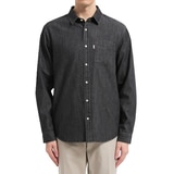 트루릴리젼 남성 긴소매 데님 셔츠 - 다크그레이