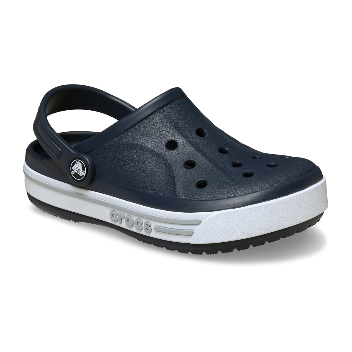 크록스 바야밴드 클로그 키즈 - 네이비/라이트그레이, J2(210mm)