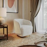헨레던 부클레 회전 의자 - 크림