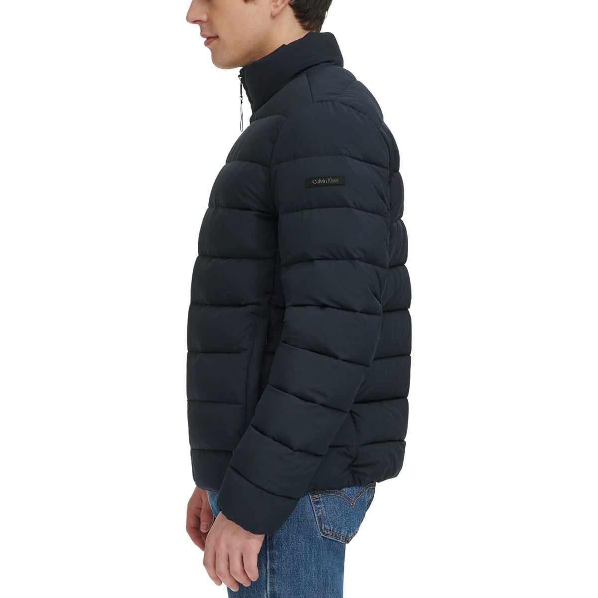캘빈클라인 남성 스트레치 푸퍼 재킷 - 네이비, S