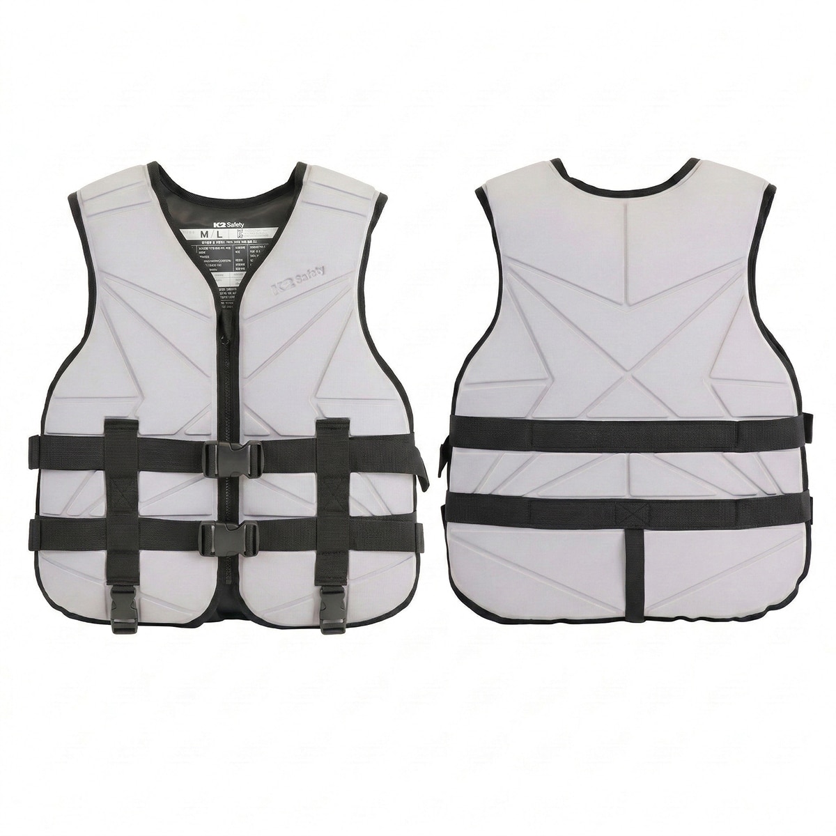 K2 세이프티 성인용 구명조끼 - 그레이