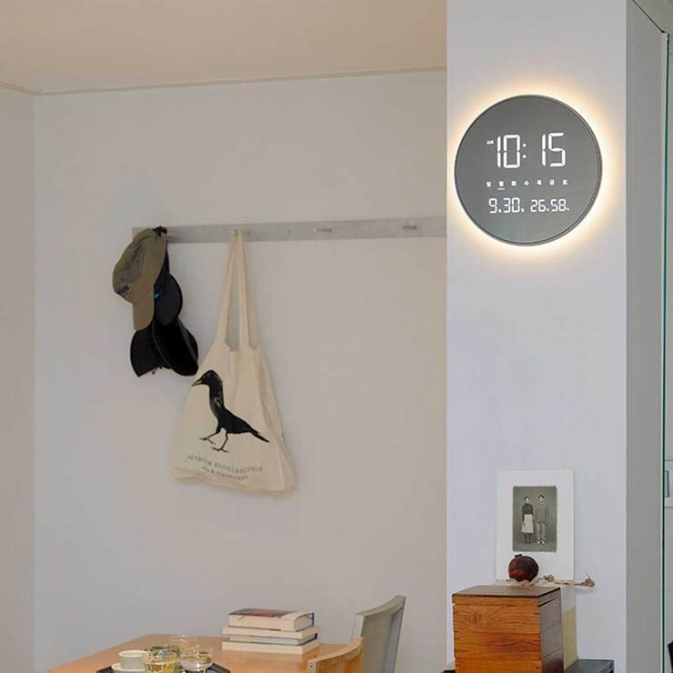 OWC 이클립스 스마트 무드등 LED WIFI 벽시계
