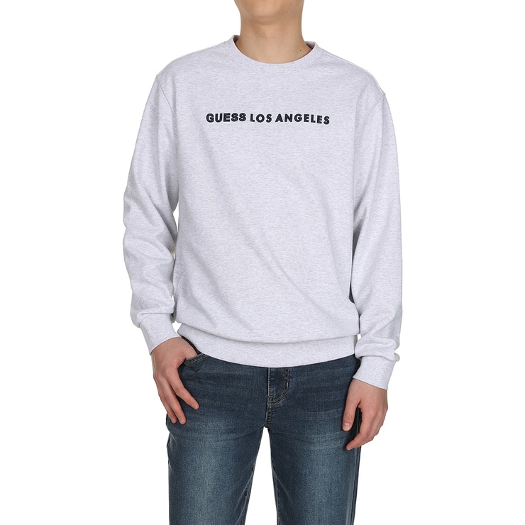 게스 남성 긴소매 크루넥