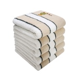 테디베어 선염 세면타월 5P - 베이지그린